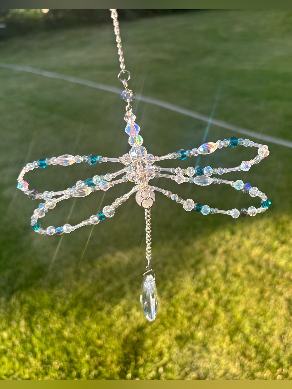 Handmade Dragonfly Suncatcher. - Picture 8 of 13